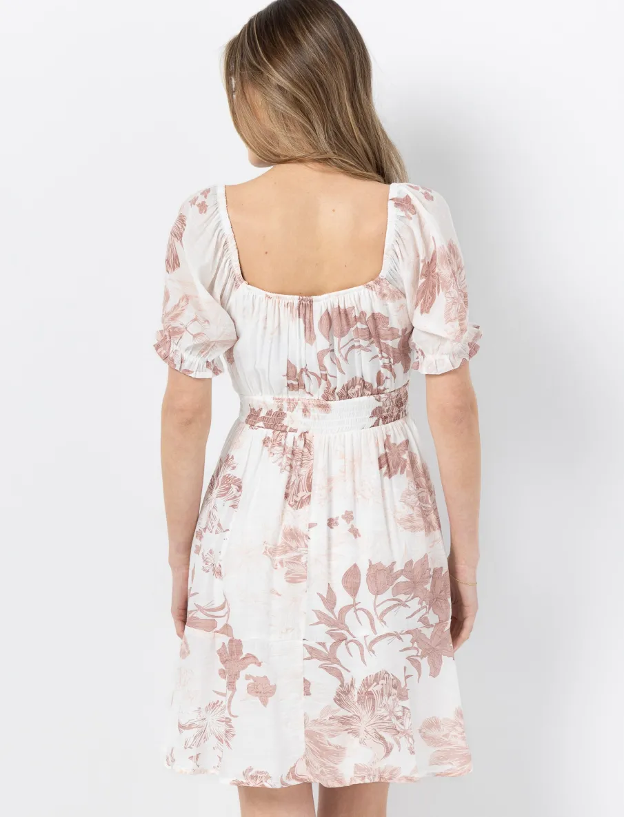 Short Cinched Waist Dress
