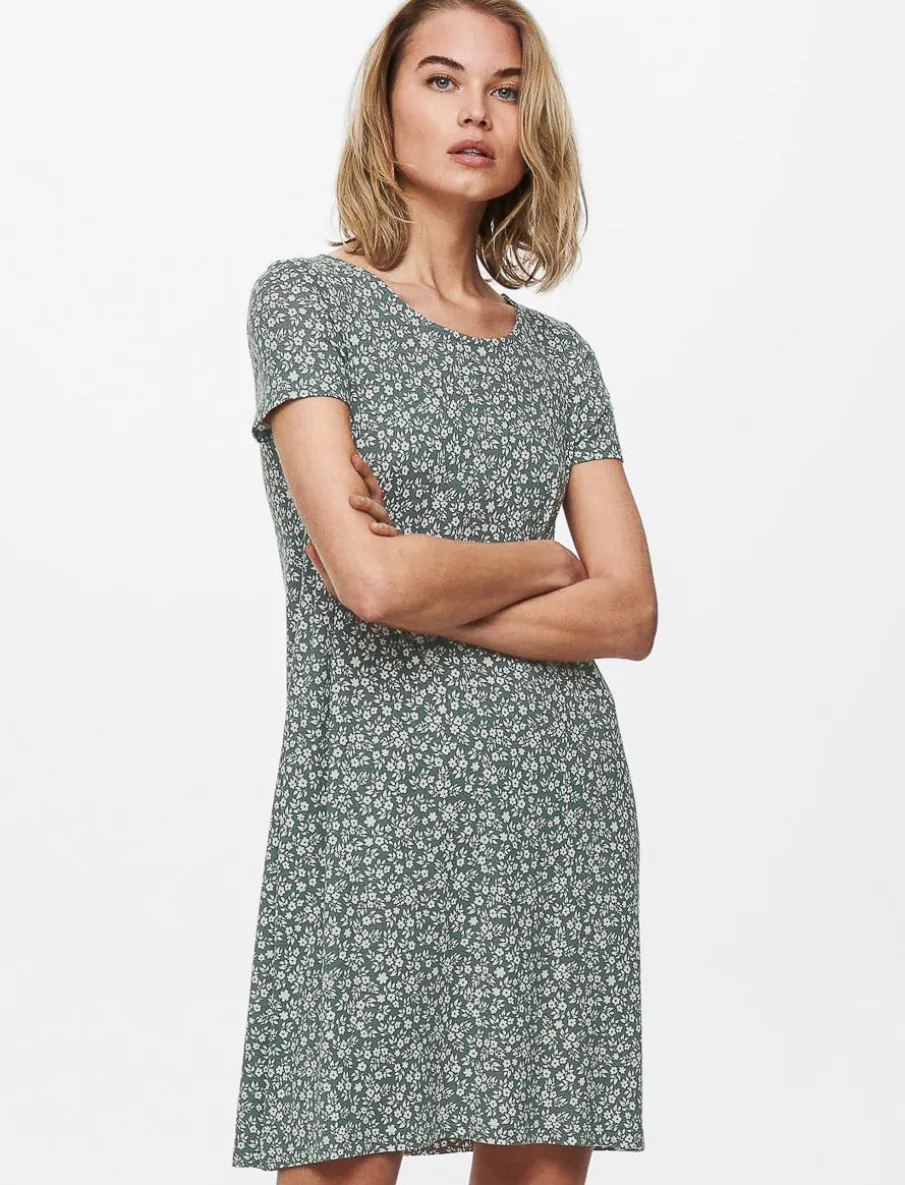 Short Dress with Criss-cross Detail