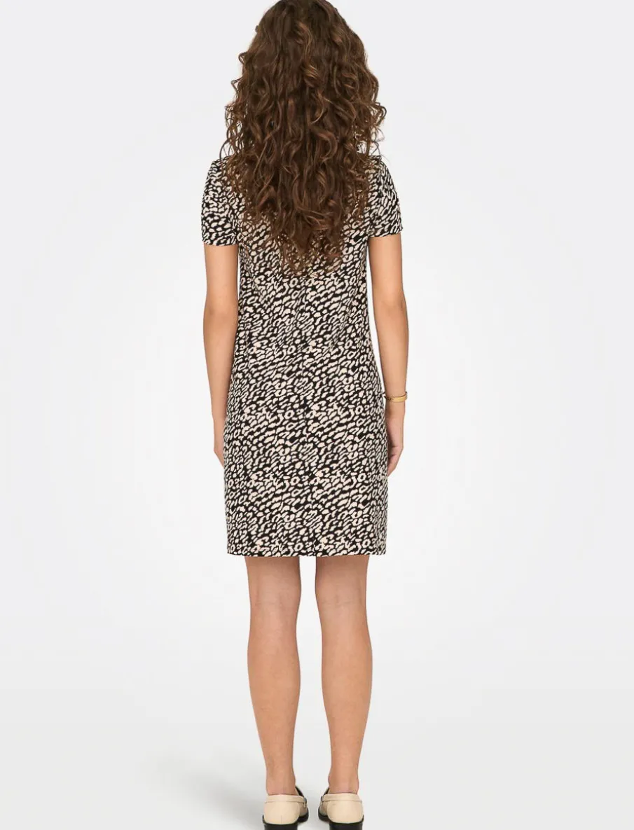 Short Dress with Criss-cross Detail
