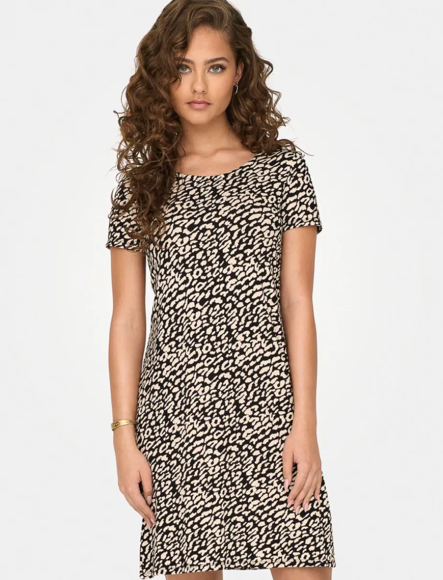 Short Dress with Criss-cross Detail
