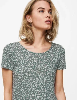 Short Dress with Criss-cross Detail