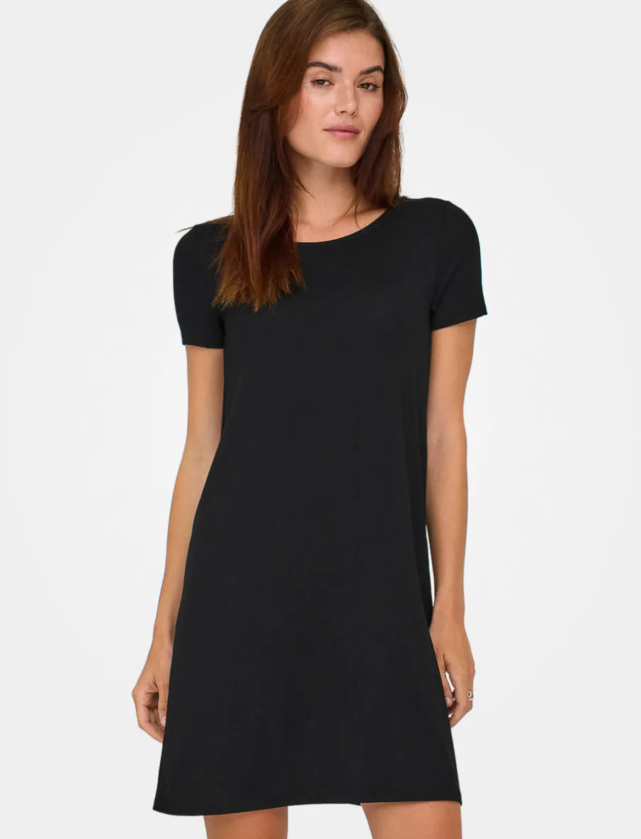 Short Dress with Criss-cross Detail