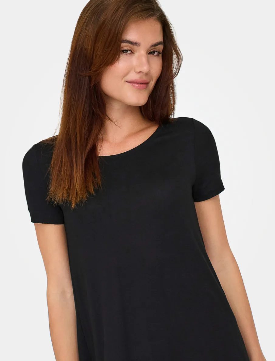 Short Dress with Criss-cross Detail