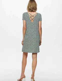 Short Dress with Criss-cross Detail