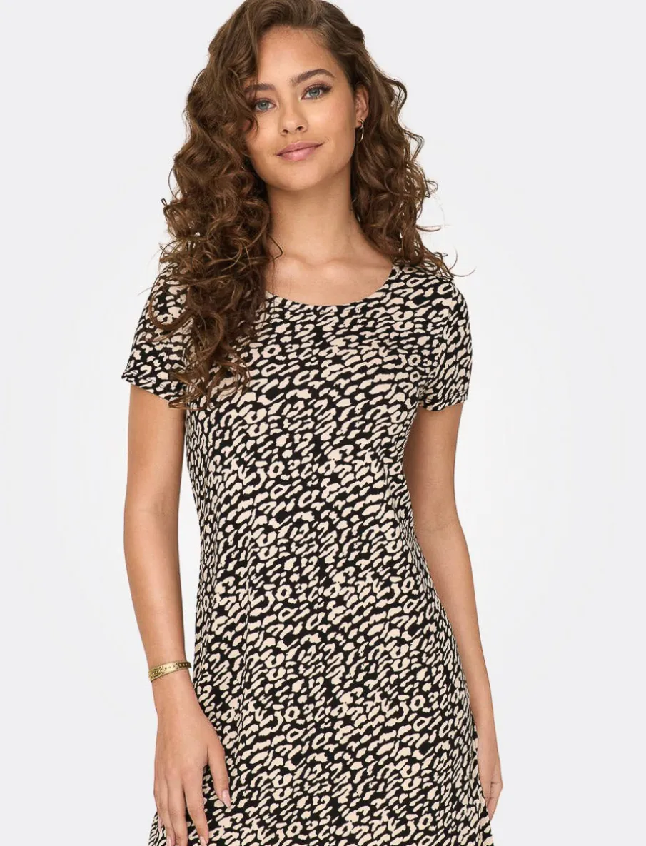 Short Dress with Criss-cross Detail