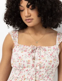 Short Floral Print Dress