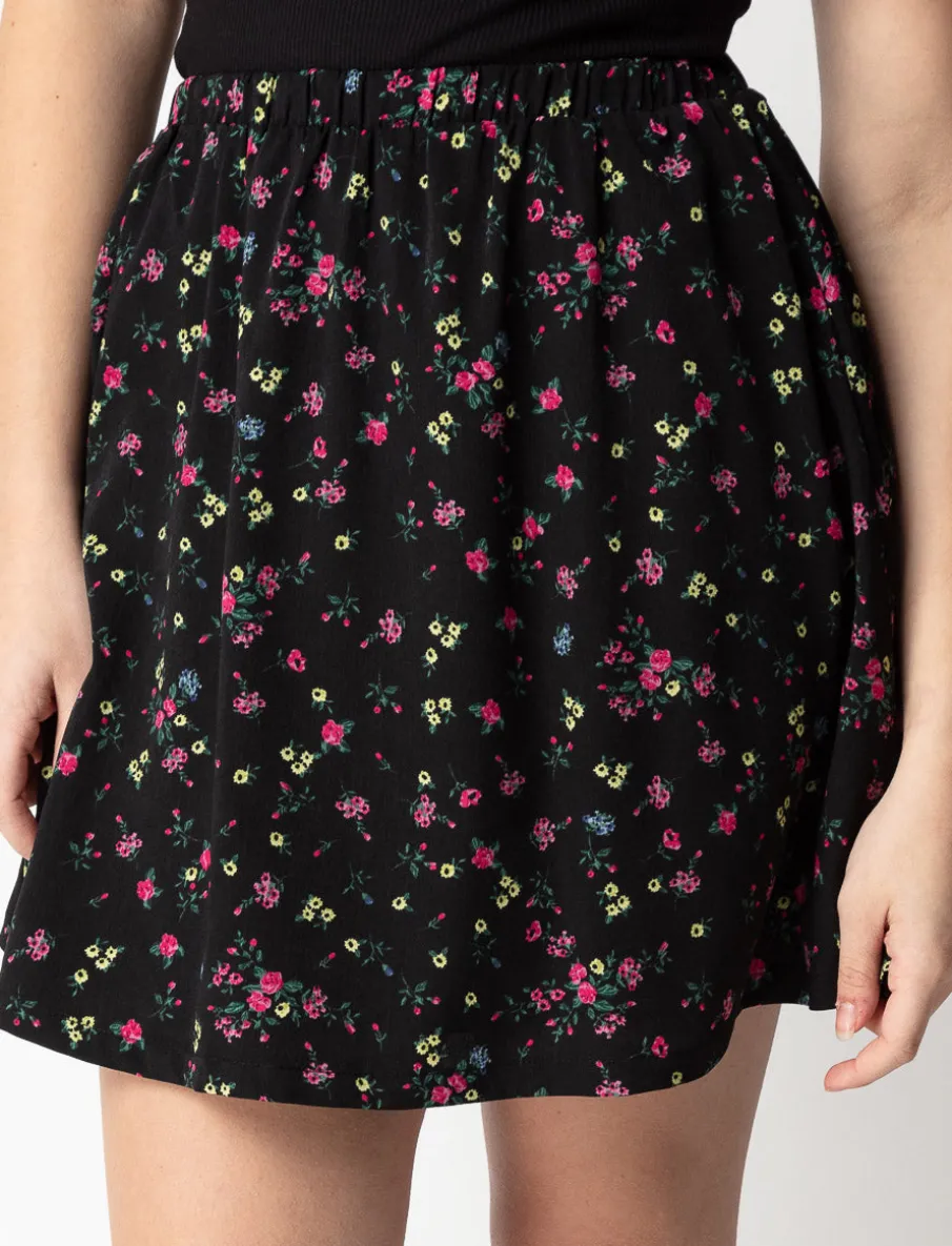 Short Floral Skirt