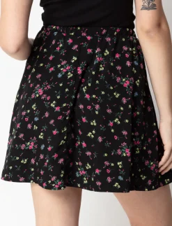 Short Floral Skirt