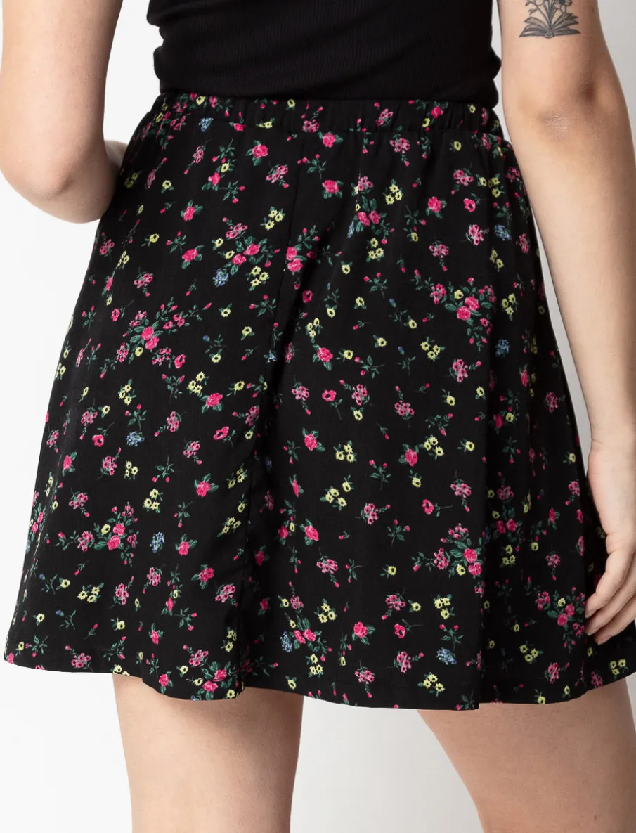 Short Floral Skirt