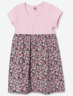 Short Sleeve Crew Neck Dress