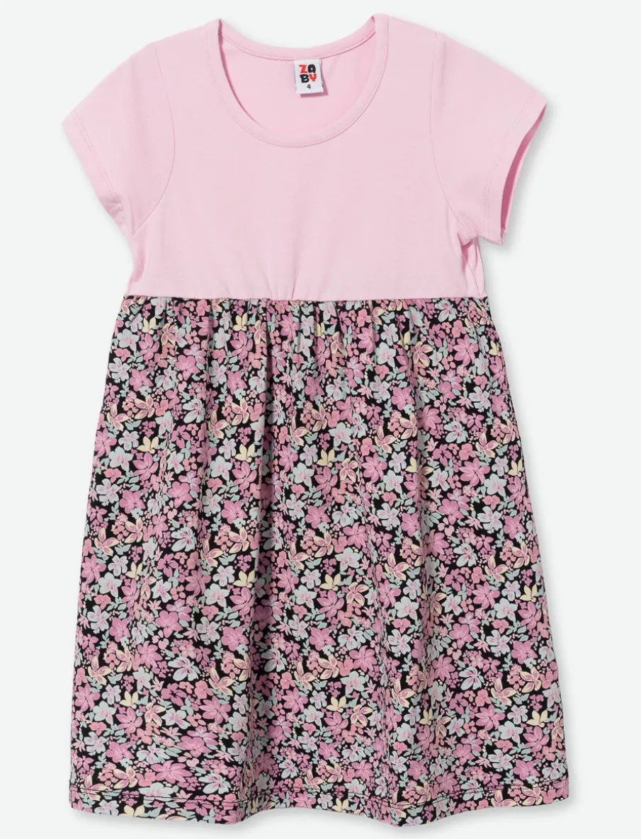 Short Sleeve Crew Neck Dress