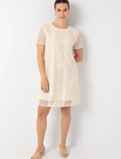 Short-sleeve Crochet Dress
