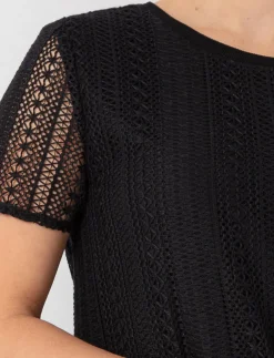 Short-sleeve Crochet Dress