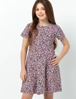 Short-Sleeve Dress - Teen Girls