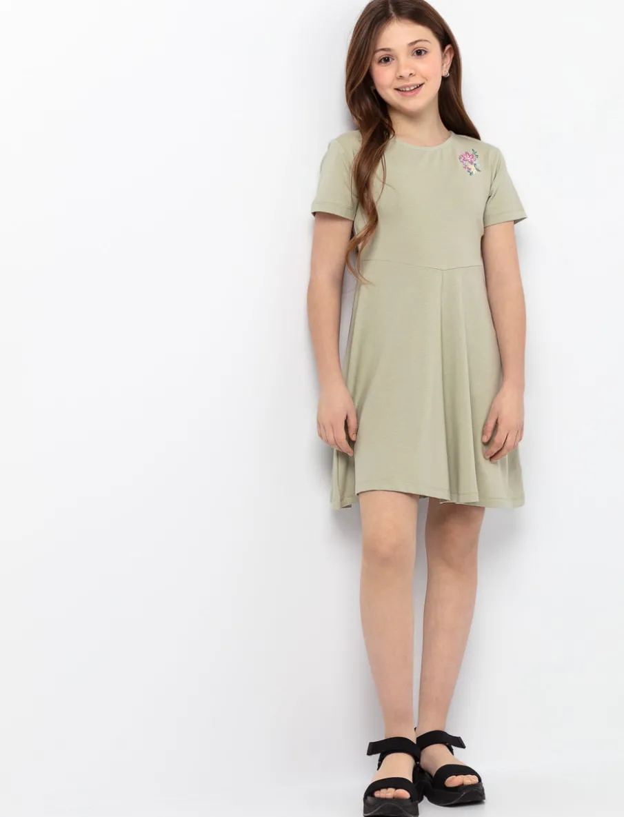 Short-Sleeve Dress - Teen Girls