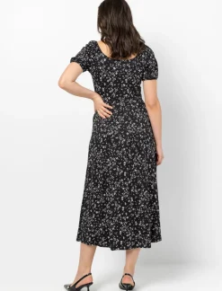 Short-sleeve Midi Dress