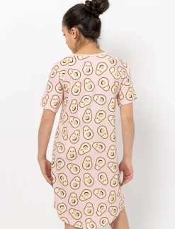 Short-Sleeve Night Dress - Teen Girls