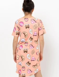 Short-Sleeve Night Dress - Teen Girls