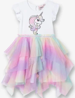 Short-Sleeve Tutu Dress