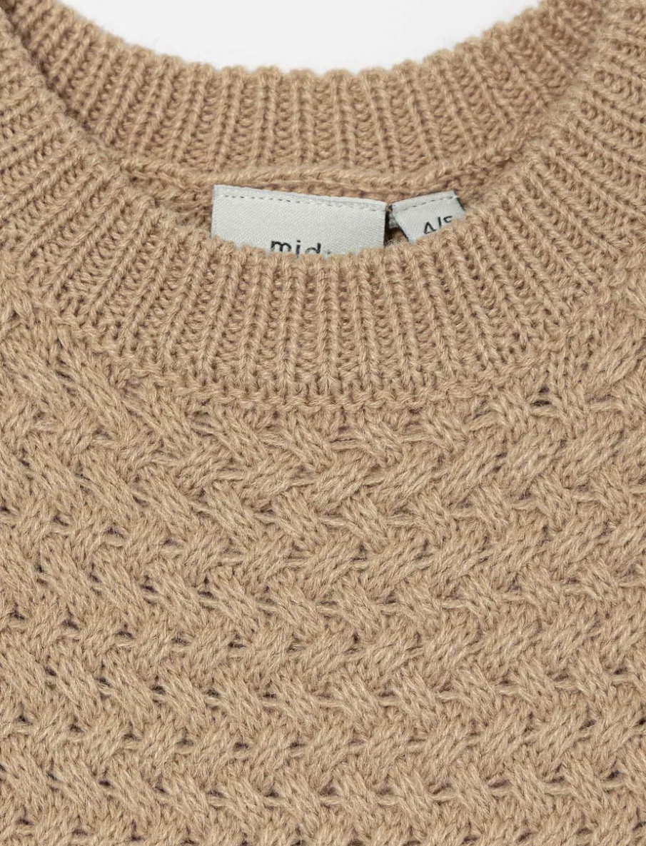 Side Button Knit Vest - Little Girl