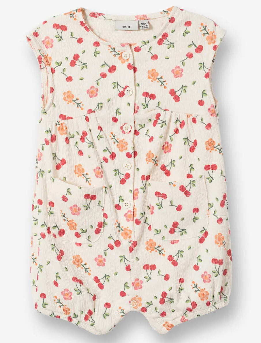 Sleeveless Floral Romper