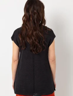 Sleeveless Knit Cardigan
