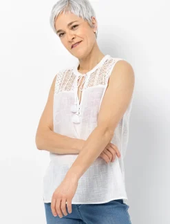 Sleeveless Lace Blouse