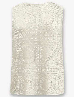 Sleeveless Lace Top