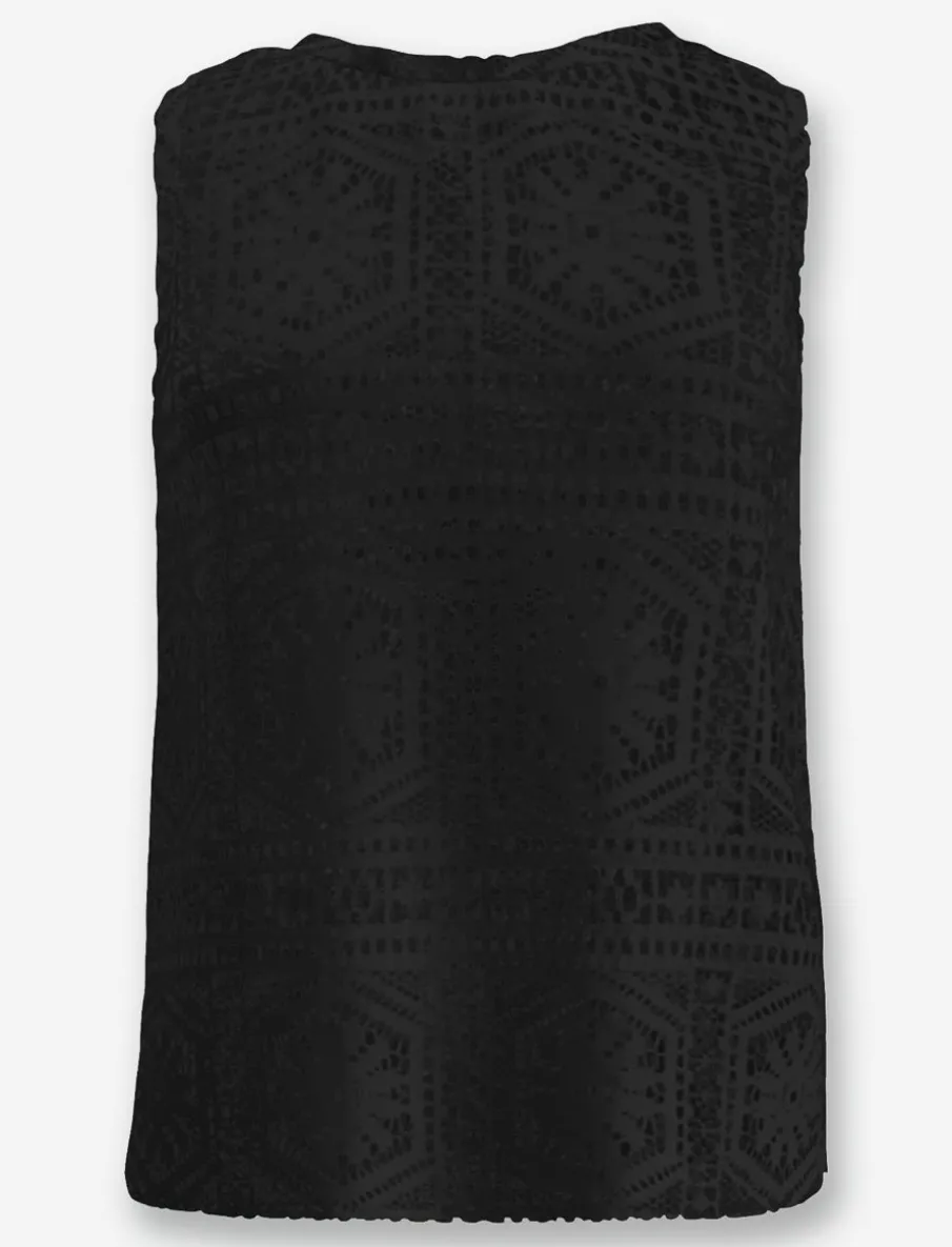 Sleeveless Lace Top