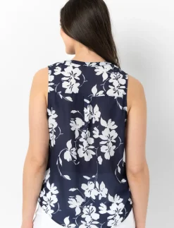 Sleeveless Patterned Blouse