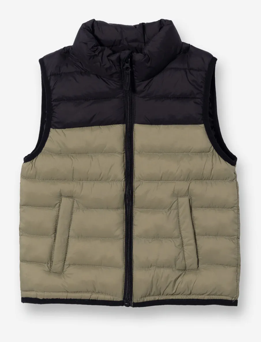 Sleeveless Quilted Jacket - Little Boys
