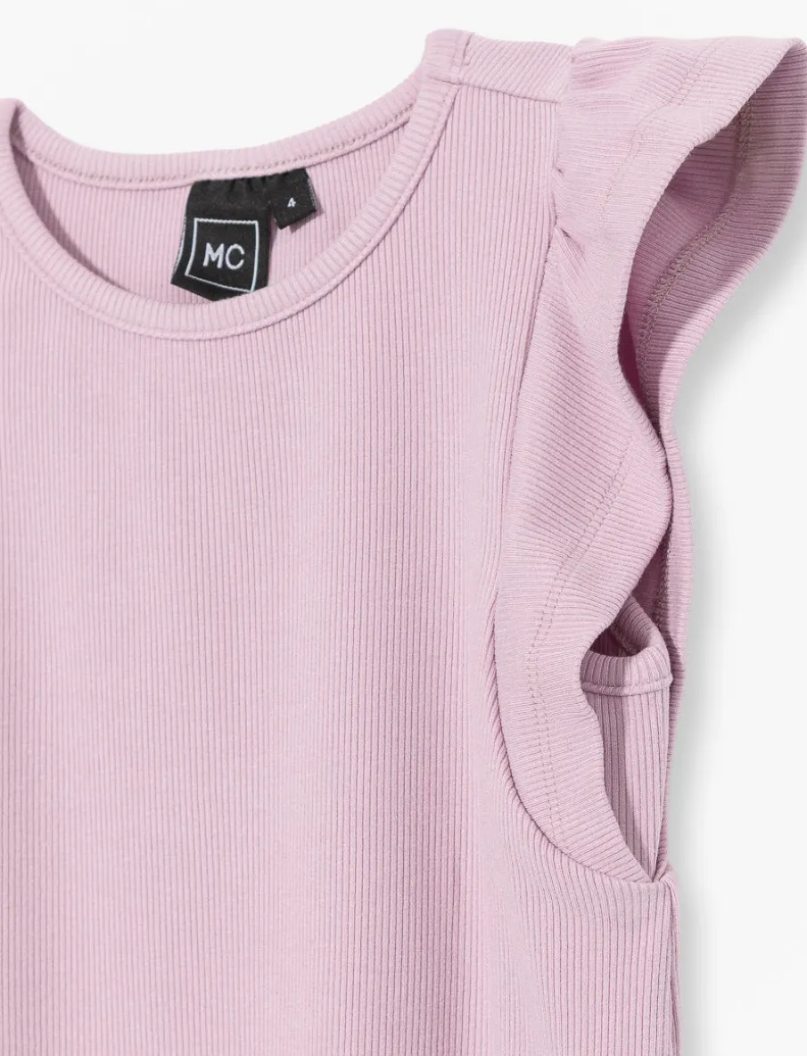 Sleeveless Ribbed T-shirt