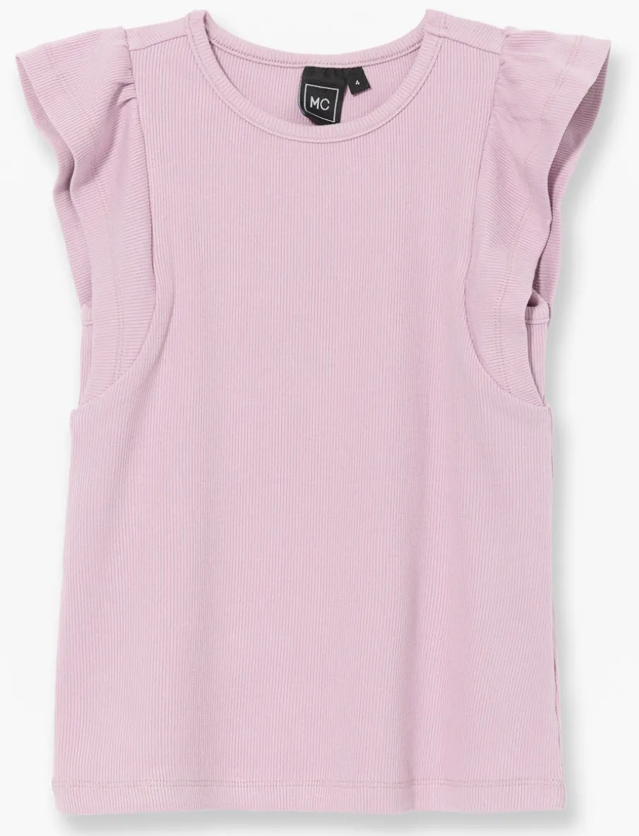 Sleeveless Ribbed T-shirt