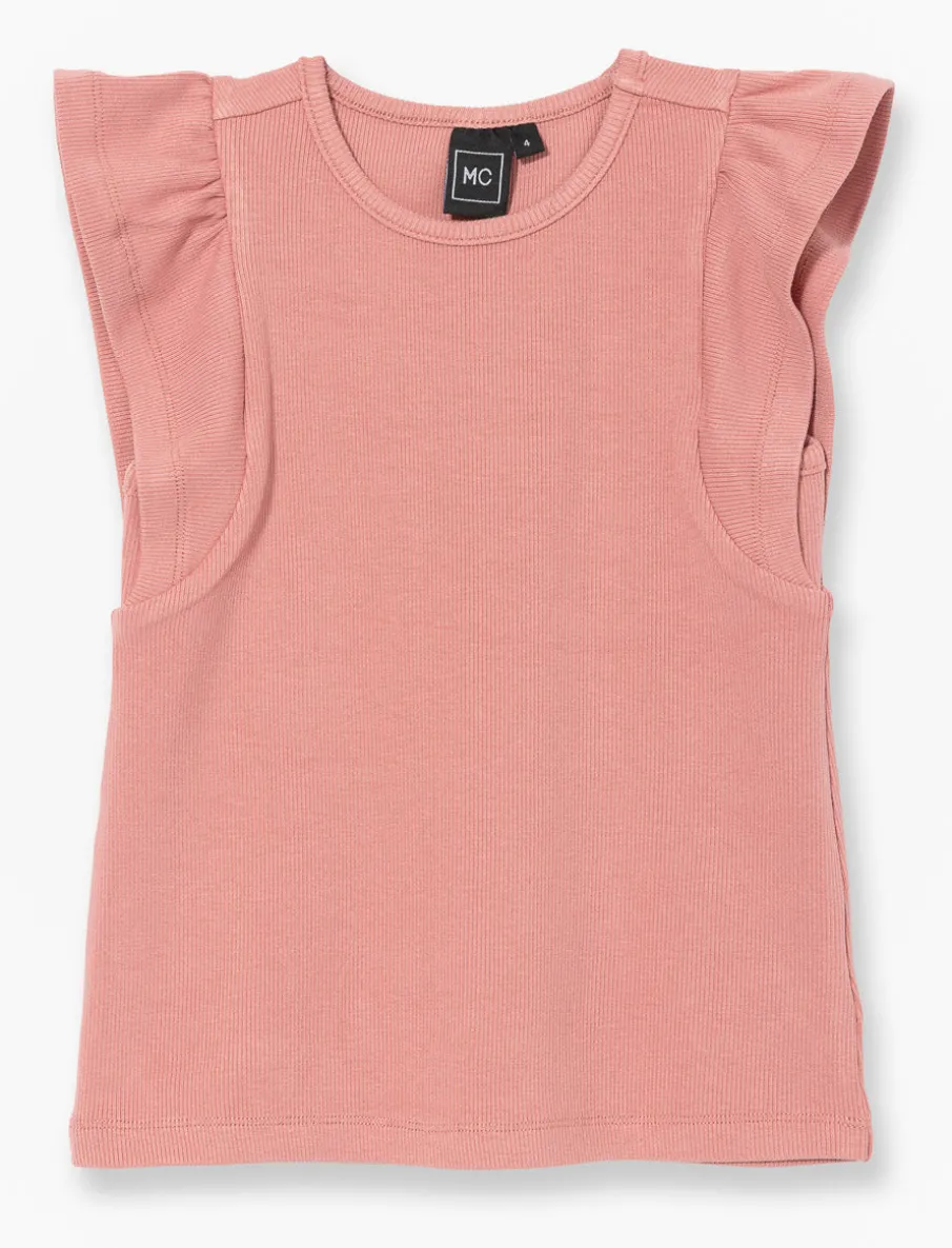 Sleeveless Ribbed T-shirt