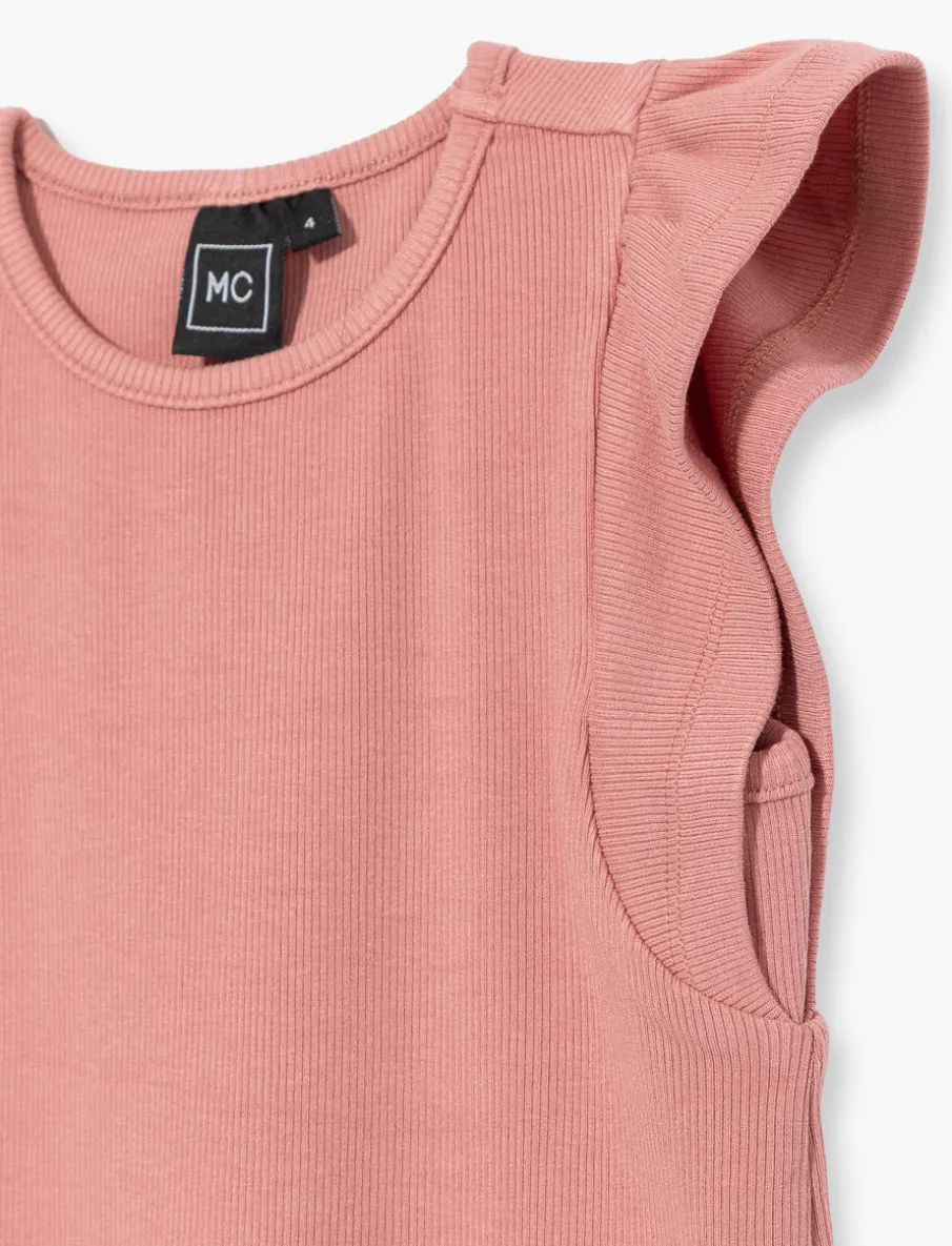 Sleeveless Ribbed T-shirt