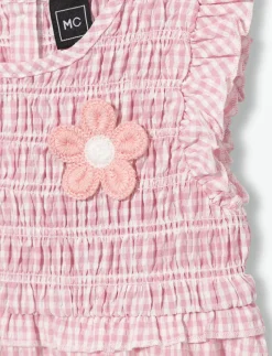 Sleeveless Round-Neck Dress - Little Girls