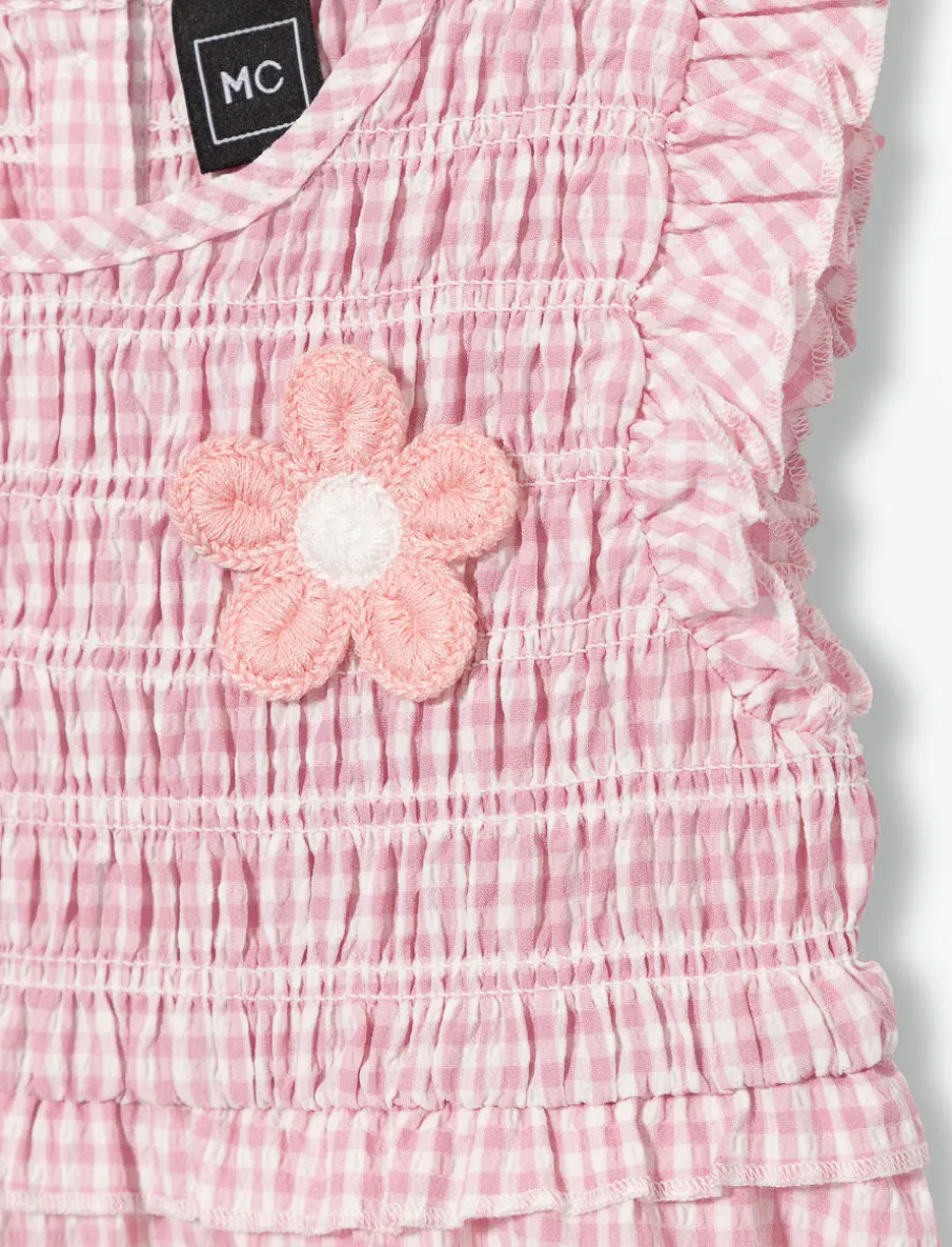 Sleeveless Round-Neck Dress - Little Girls