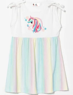 Sleeveless Round-Neck Dress - Little Girls