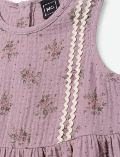 Sleeveless Round-neck Dress