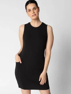 Sleeveless Side Pockets Dress