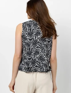 Sleeveless V-Neck Blouse