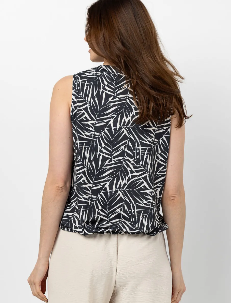 Sleeveless V-Neck Blouse