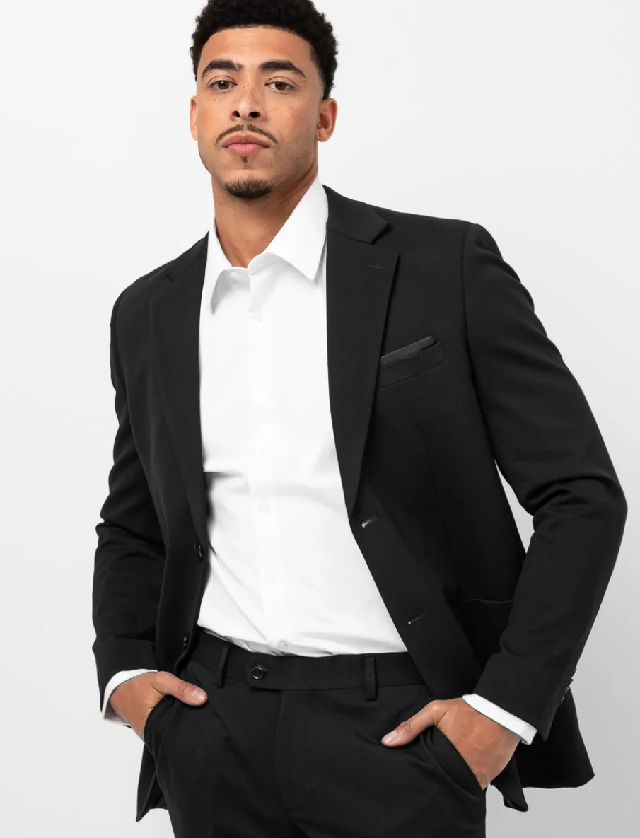 Slim Fit Button Blazer