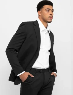 Slim Fit Button Blazer