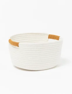 Small Cotton Rope Basket with Handles
