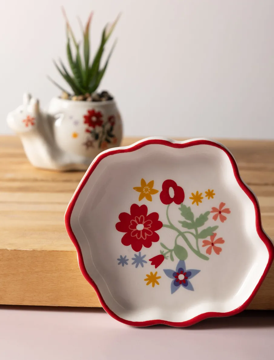 Small Printed Ceramic Dish