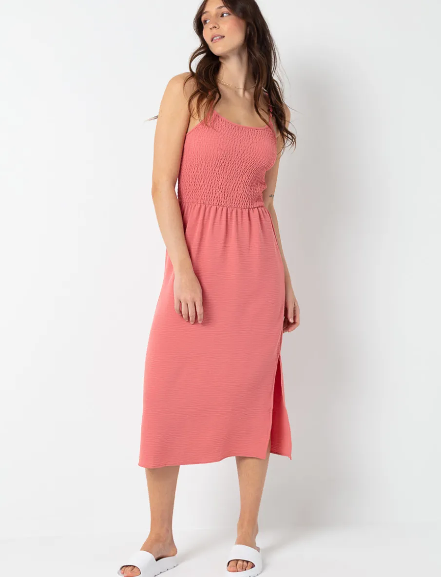 Smocked Midi Dress