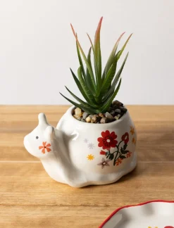 Snail Potted Artificial Plant