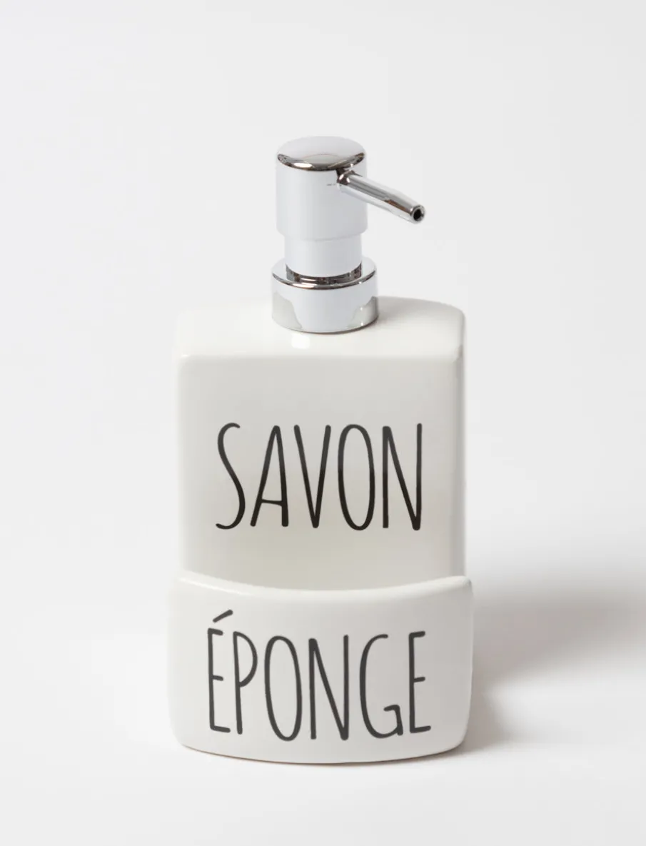 Soap Dispenser with Sponge Compartment