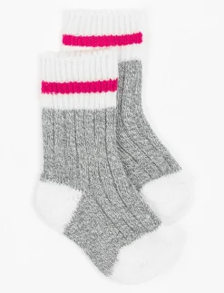 Socks with a Striped Hem